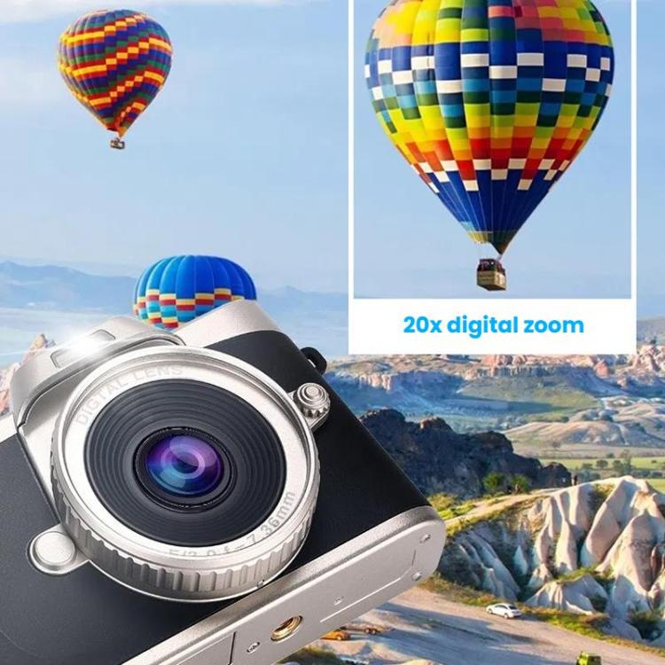Fotocamera digitale da 68 MP, studente, CCD, portatile, retrò, da viaggio, per principianti, con schermo a ribalta e scheda di memoria