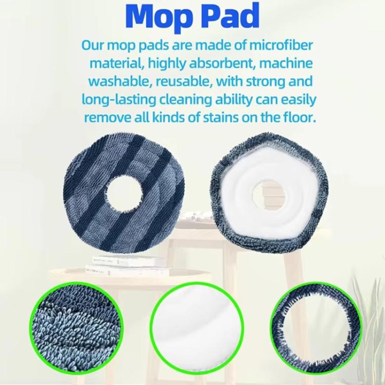 Per pezzi di ricambio per aspirapolvere robot Eufy X10 Pro Omni, 3pcs Dust Bag, 3pcs Mop Pad, 4pcs Side Brush, Main Brush, 3pcs Filter