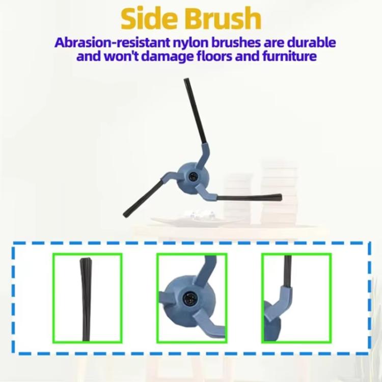 Per pezzi di ricambio per aspirapolvere robot Eufy X10 Pro Omni, 3pcs Dust Bag, 3pcs Mop Pad, 4pcs Side Brush, Main Brush, 3pcs Filter