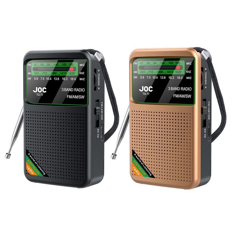 JOC TG-77 Mini FM / AM / SW Radio portatile a banda intera e canale intero