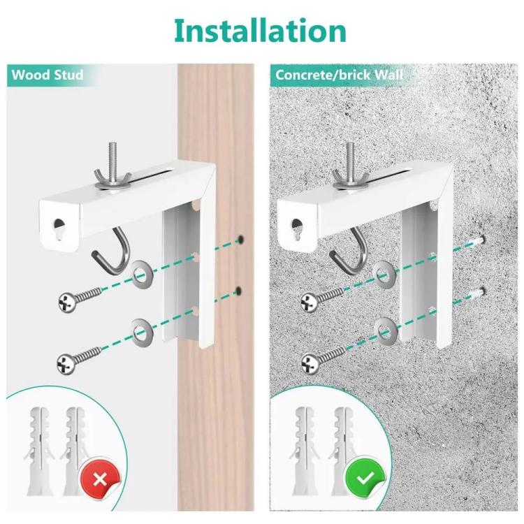 Supporto da soffitto universale per schermo di proiezione, supporto da parete a forma di L regolabile