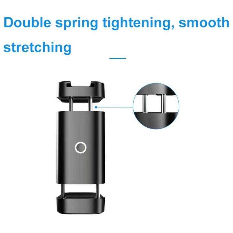 Morsetto di estensione telescopico per telefono cellulare con interfaccia filettata da 1/4, Screw Hole + Ball Head, Dual Screw Hole