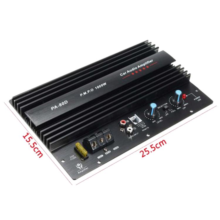 PA-80D Amplificatore subwoofer per auto Scheda madre Modulo audio per auto ad alta potenza da 12 V, PA-80D