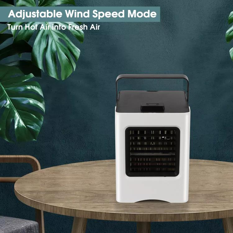 Mini condizionatore d'aria raffrescatore umidificatore ricaricabile ventilatore USB 3 velocità di regolazione