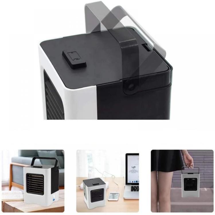 Mini condizionatore d'aria raffrescatore umidificatore ricaricabile ventilatore USB 3 velocità di regolazione