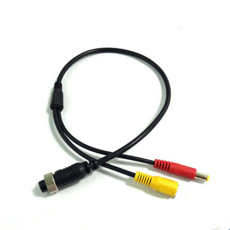 Cavo connettore adattatore telecamera auto 50 cm, 4 Pin Aviation Female To RCA Female DC Male, 4 Pin Aviation Female To RCA Female DC Female, 4 Pin Aviation Female To RCA Male DC Male, 4 Pin Aviation Male To RCA Female DC Male