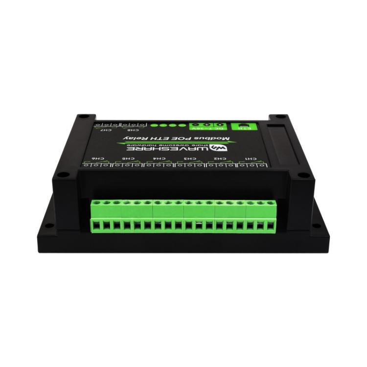 Modulo relè Ethernet industriale Waveshare 24964 a 8 canali, comunicazione porta PoE, 24964