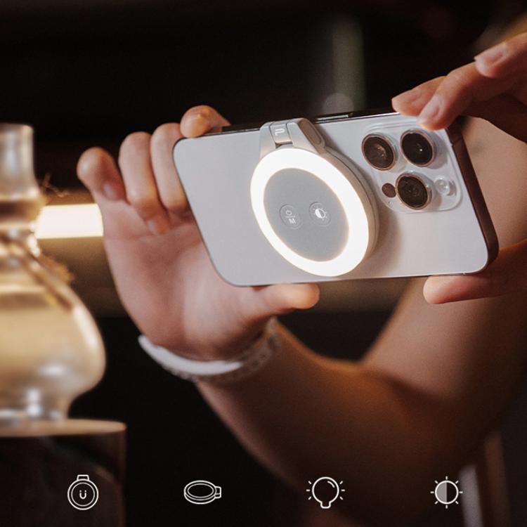 PGYTECH P-PG-012 Luce di riempimento magnetica per telefono cellulare MagSafe Live Photo Shooting Luci fotografiche