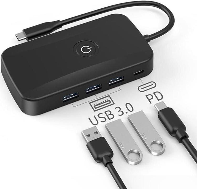 Docking station USB-C con caricabatterie rapido PD100W per casting wireless 5 in 1, 5-In-1