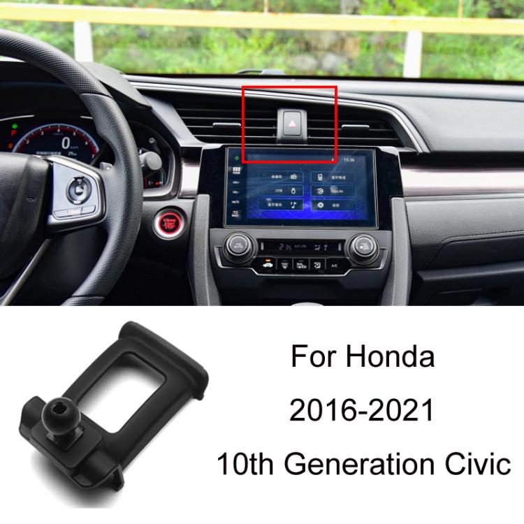 Per supporto base per navigatore per cellulare montato su auto Honda, 16-21 10th Generation Civic, 17-21 CRV Double Flash/BREEZE, 17-21 AVANCIER, 17-21 CRV Right/BREEZE, 17-21 CRV 3th Generation/BREEZE, 18-21 URV, 18-22 Accord 10th Generation/Inspire
