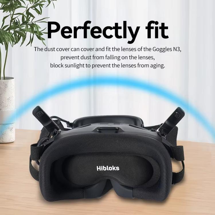 Copertura per occhiali da aviatore, protezione antipolvere per Head-Up Display compatibile con DJI N3 / Oculus Quest / Pico 3, Hibloks