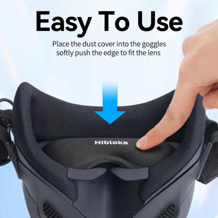 Copertura per occhiali da aviatore, protezione antipolvere per Head-Up Display compatibile con DJI N3 / Oculus Quest / Pico 3, Hibloks