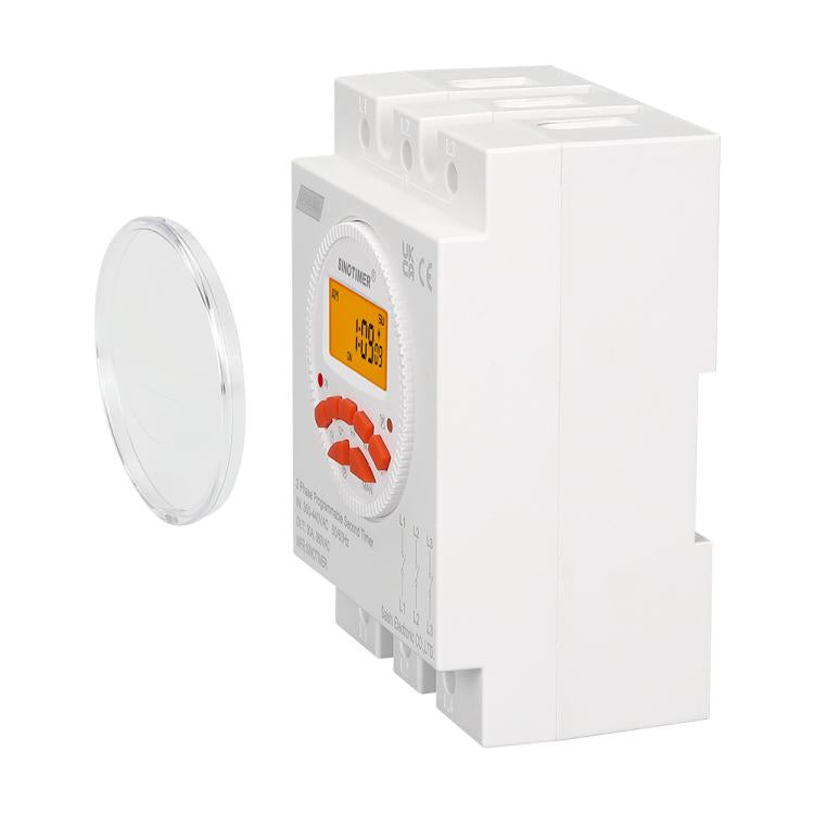 SINOTIMER CN109S-380V 16A Interruttore temporizzatore trifase 7 giorni intervallo minimo programmabile 1s con retroilluminazione, CN109S