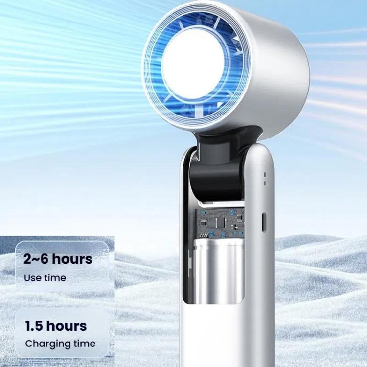 Ventilatore portatile ad alta velocità da 100 marce, mini ventilatore portatile pieghevole ricaricabile tramite USB, piccolo ventilatore con raffreddamento