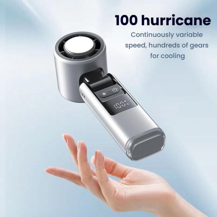 Ventilatore portatile ad alta velocità da 100 marce, mini ventilatore portatile pieghevole ricaricabile tramite USB, piccolo ventilatore con raffreddamento