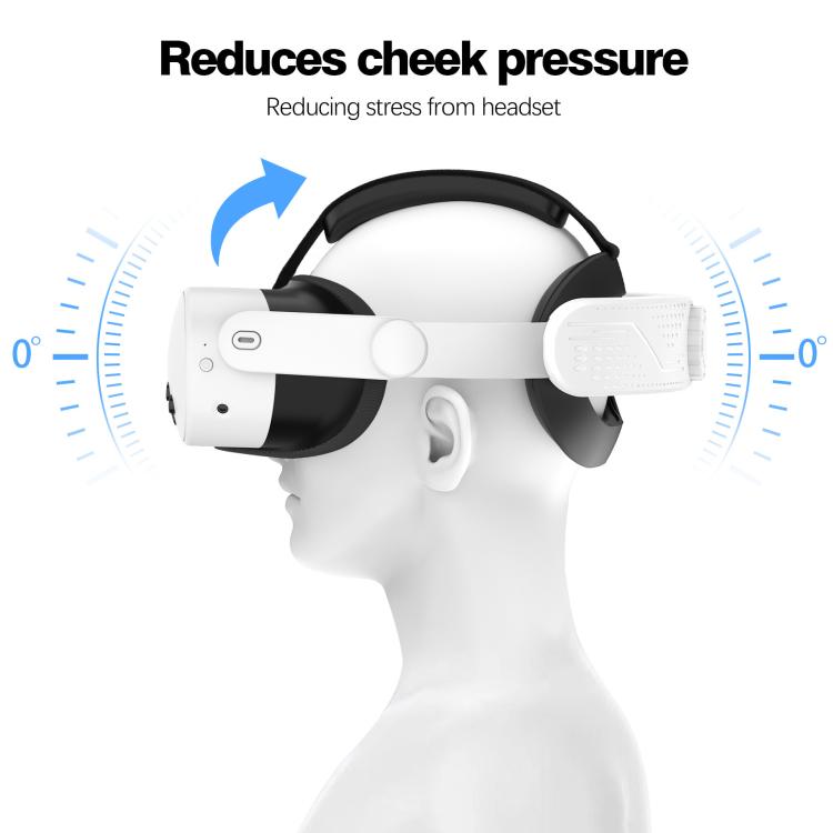Per Meta Quest 3S VR Headset Elite Head Strap Fascia per la testa regolabile Comfort Decompression