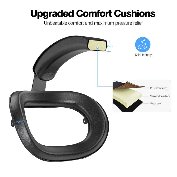 Per Meta Quest 3S VR Headset Elite Head Strap Fascia per la testa regolabile Comfort Decompression