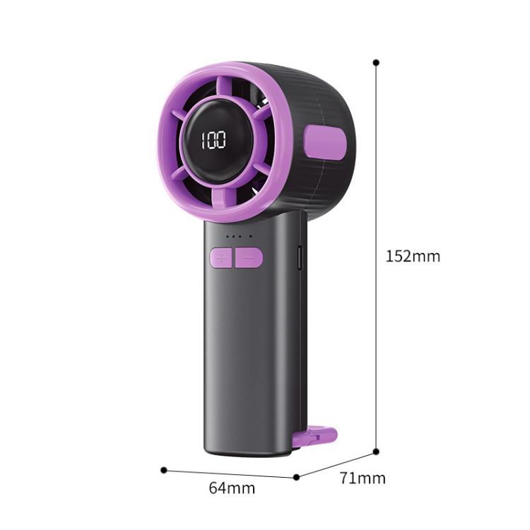 Ventilatore portatile USB con display digitale ad alta velocità a 100 velocità e piccolo ventilatore portatile
