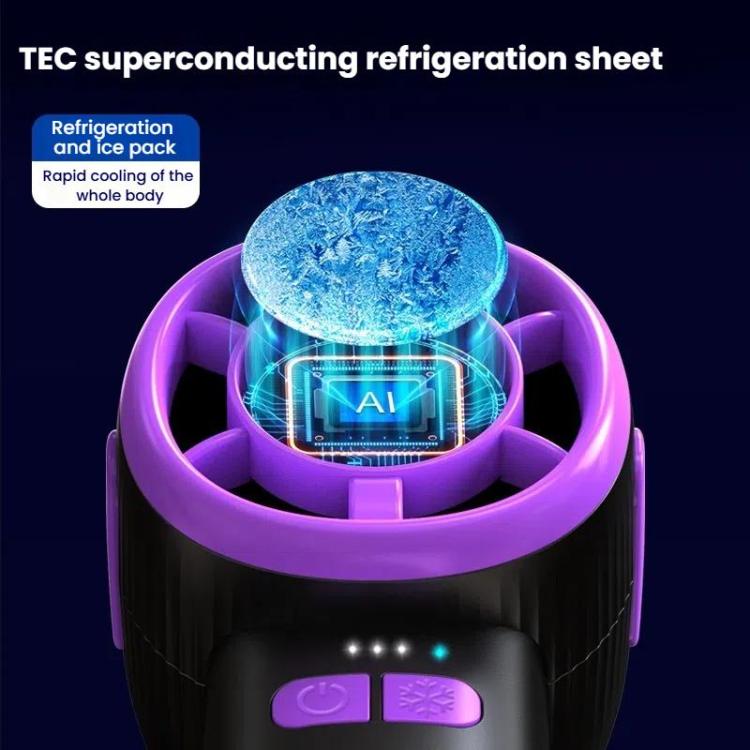 Ventilatore di raffreddamento a semiconduttore con display digitale ad alta velocità a 3 velocità, piccolo ventilatore portatile USB