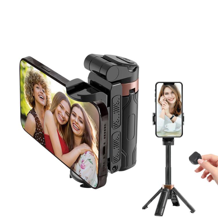 Mini Selfie Stick tascabile 3 in 1 con impugnatura estensibile e treppiede per telefono con telecomando Bluetooth
