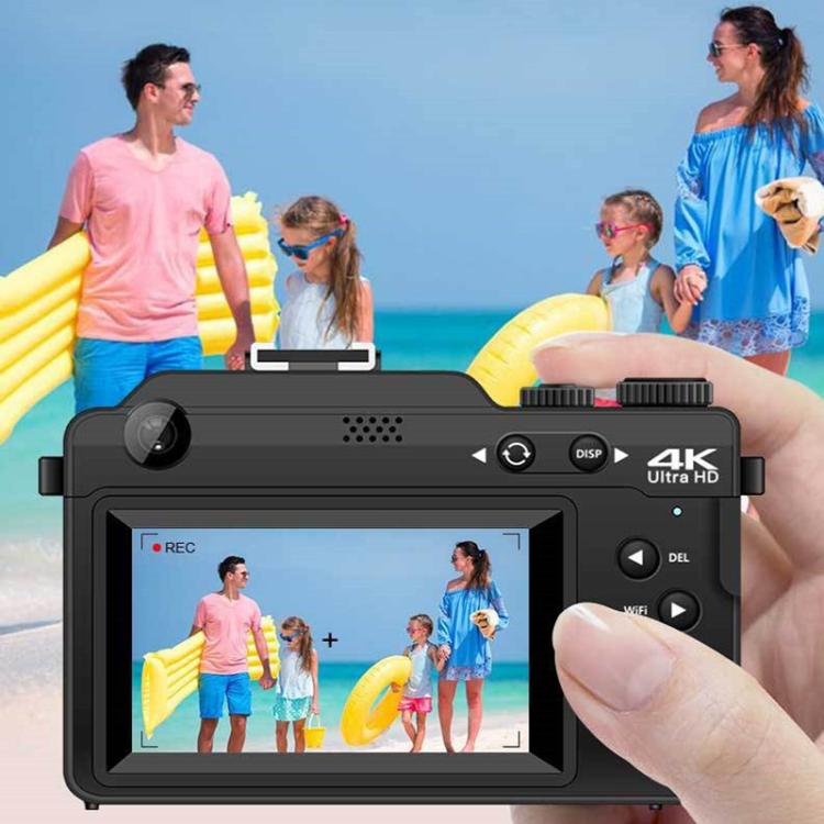 FSD-X9 3.0 pollici 4K HD 18X Zoom Selfie WIFI Stabilizzazione elettronica dell'immagine Fotocamera digitale, FSD-X9 (Black), FSD-X9 (White)