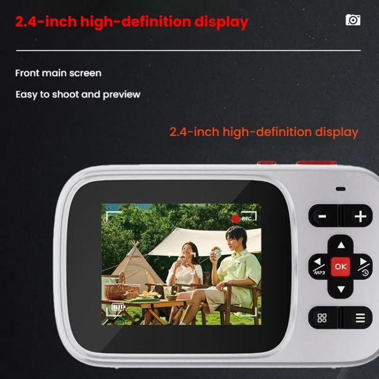 Fotocamera digitale HD da 72 MP, 2,4 pollici, ascolto MP3, foto e video, zoom 16x DV