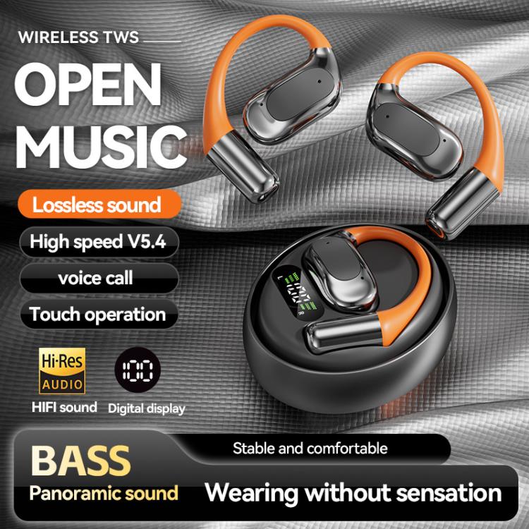 M113 AI Translation Auricolare Bluetooth Auricolare con gancio per l'orecchio Traduzione in tempo reale Auricolari 144 Traduttore vocale