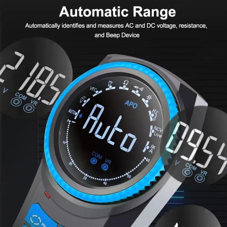 Multimetro rotativo con auto-range, misurazione della resistenza alla tensione, cicalino, SUNSHINE DT-24R