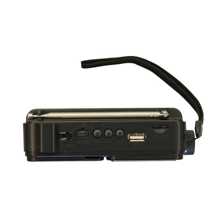 322BTS Antenna multibanda solare Radio FM Torcia portatile Altoparlante Bluetooth
