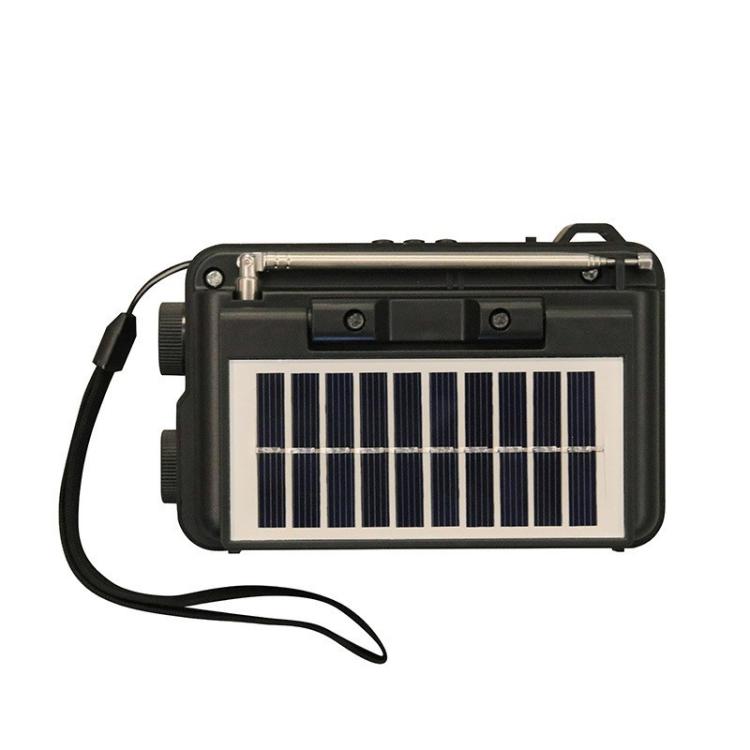 322BTS Antenna multibanda solare Radio FM Torcia portatile Altoparlante Bluetooth