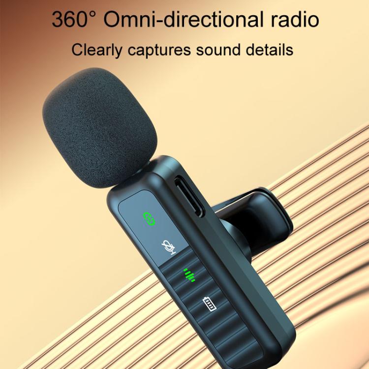 H65 Microfono wireless Lavalier 3 in 1 per trasmissioni esterne con cancellazione del rumore Microfono per telecamera sportiva, Single Mic, Dual Mic