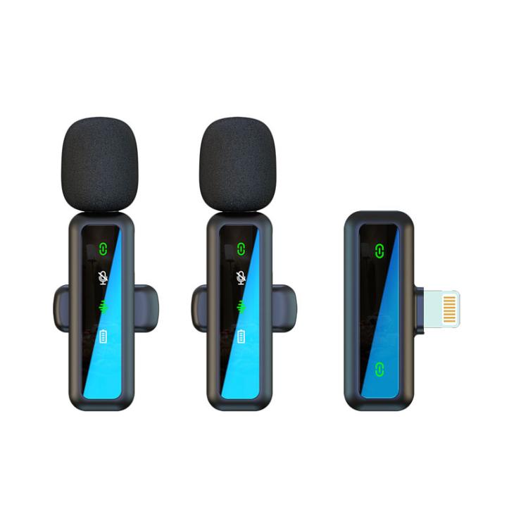 Microfono Lavalier wireless H63 Dispositivo di eliminazione del rumore audio per riprese in diretta, Single Mic, Dual Mic