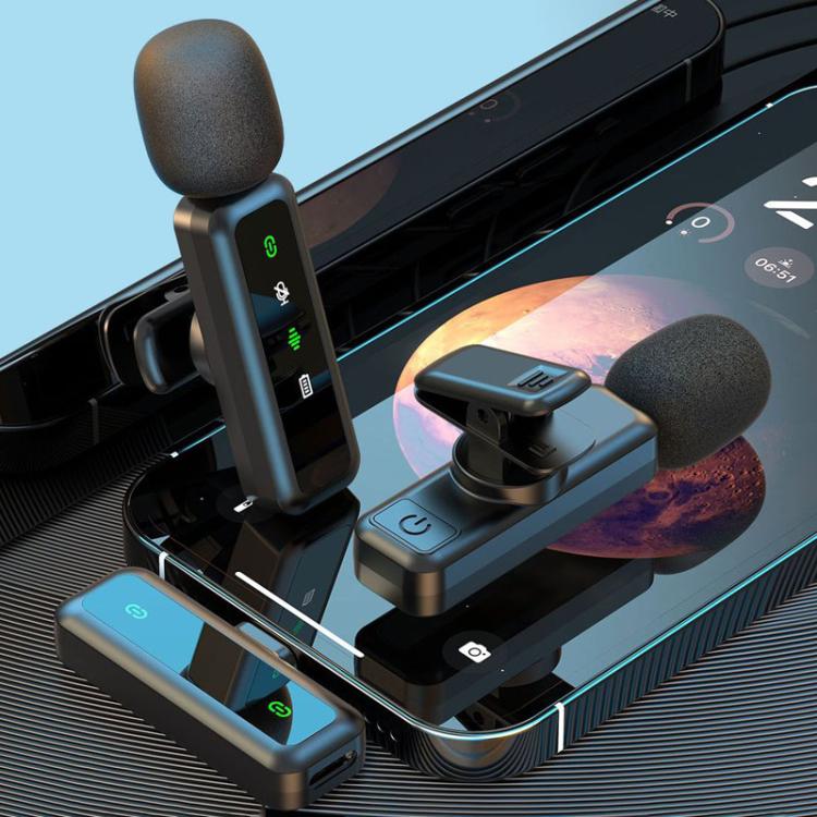 Microfono Lavalier wireless H63 Dispositivo di eliminazione del rumore audio per riprese in diretta, Single Mic, Dual Mic
