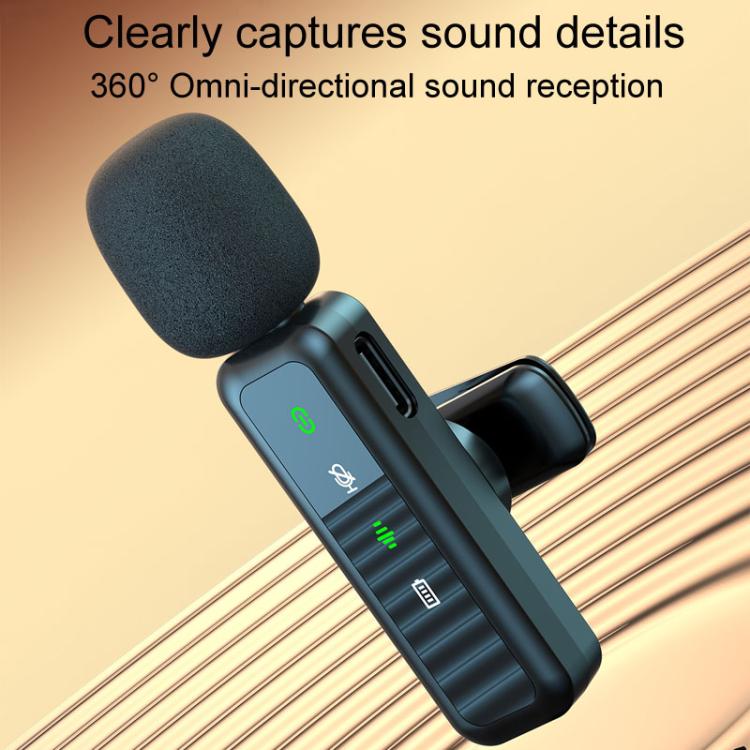 Microfono Lavalier wireless H63 Dispositivo di eliminazione del rumore audio per riprese in diretta, Single Mic, Dual Mic