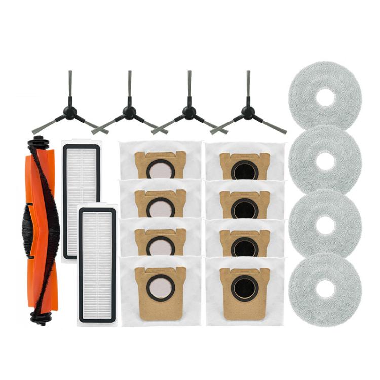 Per Xiaomi Robot Vacuum X20 Max Parti Accessori, Main Brush, 4pcs Side Brush, 4pcs Filter, 8pcs Rag, 6pcs Dust Bag