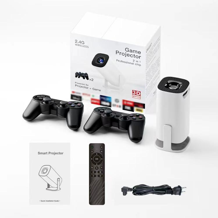 Proiettore per giochi P30 Sistema Android 11 con controller di gioco wireless 720P Home Theater