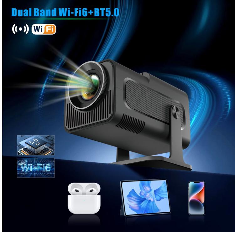 Proiettore di gioco HY320 Sistema Android 11 con controller di gioco wireless 720P Home Theater, US Plug, EU Plug, UK Plug, AU Plug