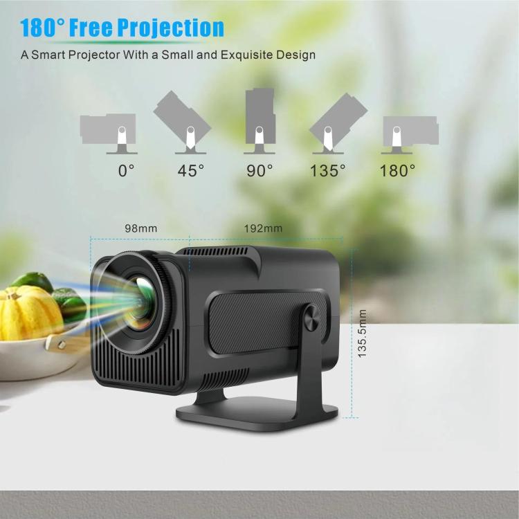 Proiettore di gioco HY320 Sistema Android 11 con controller di gioco wireless 720P Home Theater, US Plug, EU Plug, UK Plug, AU Plug