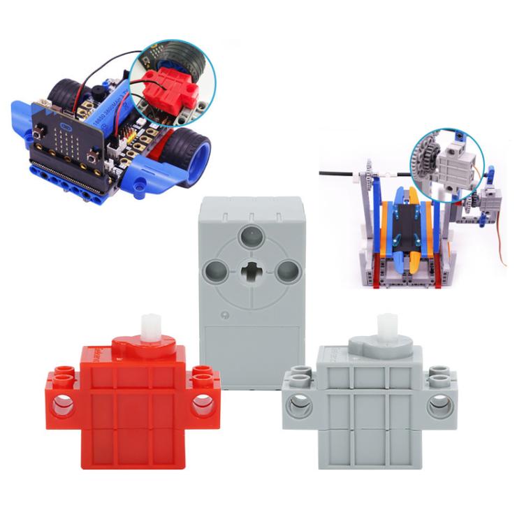 Geekservo programmabile per auto intelligente elettronica fai da te, Building Block Motor, Building Block Servo Gen 1, Building Block Servo Gen 2