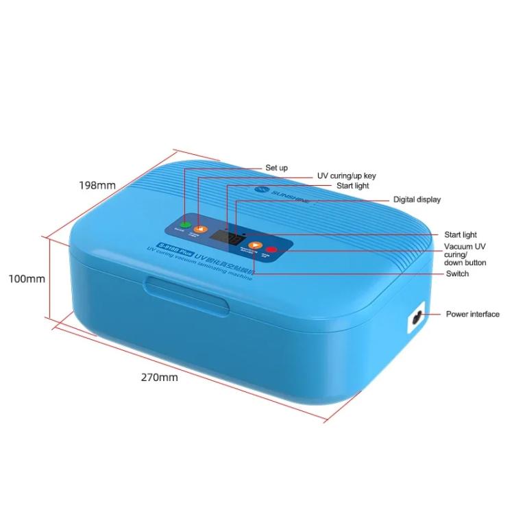SUNSHINE S-918B Plus UV Curing Box Schermo LCD per telefono cellulare OCA Bonding Macchina laminata sottovuoto, SUNSHINE S-918B Plus (US Plug 110V), SUNSHINE S-918B Plus (EU Plug 220V)