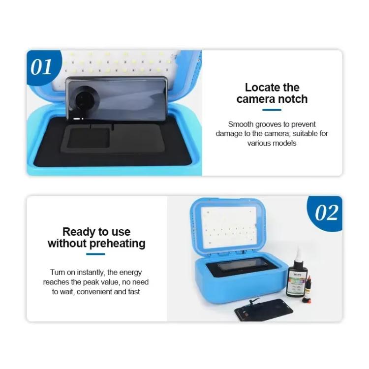 SUNSHINE S-918B Plus UV Curing Box Schermo LCD per telefono cellulare OCA Bonding Macchina laminata sottovuoto, SUNSHINE S-918B Plus (US Plug 110V), SUNSHINE S-918B Plus (EU Plug 220V)