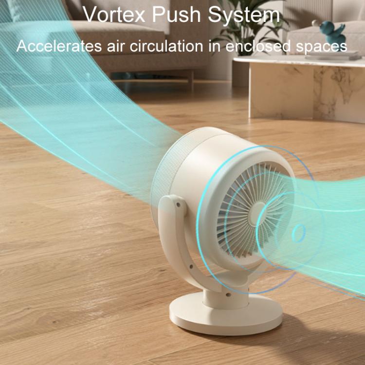 F168 Ventilatore da tavolo con controllo vocale intelligente, touch screen, con testa che scuote, alta velocità di rotazione, luce notturna senza pale