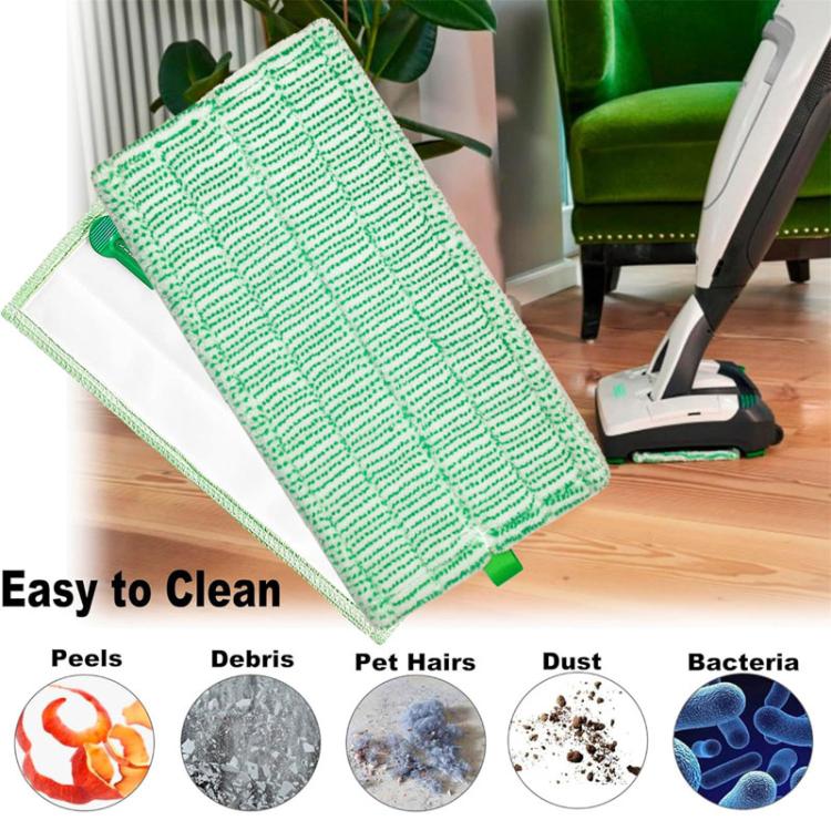 Per accessori in panno per aspirapolvere Vorwerk, SP520 Blue Cleaning Cloth, SP600 Blue Cleaning Cloth, SP600 Gray Dry Cleaning Cloth, SP600 Green Soft Cloth, SP520 Green Universal Cloth