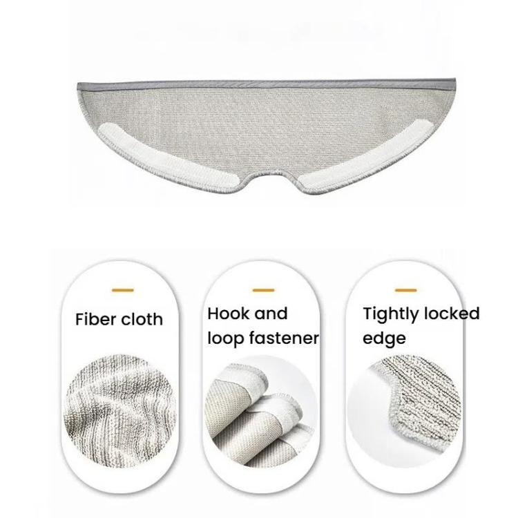 2 pezzi/confezione di panni per mocio per accessori per aspirapolvere robot Xiaomi Mijia 1C / 2C / 1T