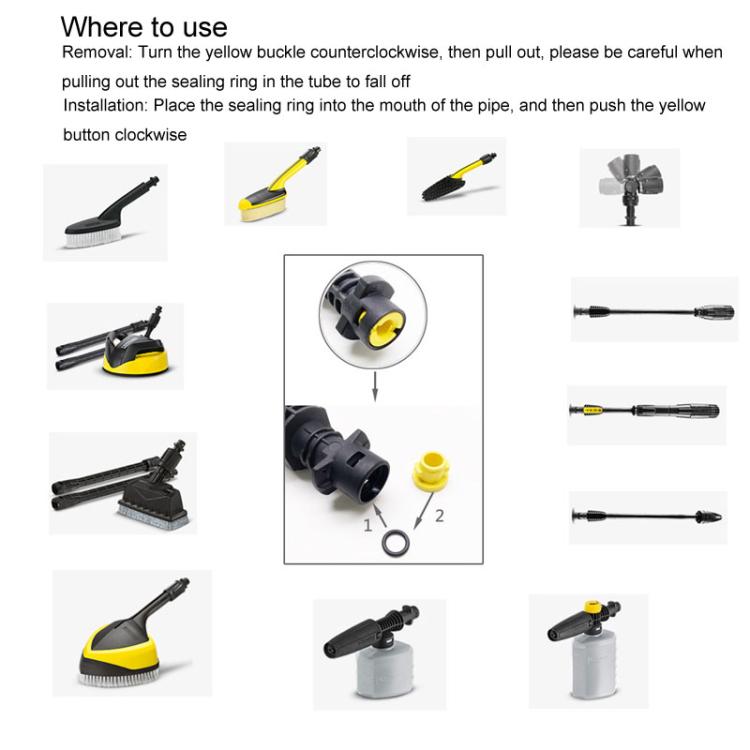 Per Karcher K2 / Kz / Kch / K5 / Ksh / Ksht Idropulitrice ad alta pressione Anello di tenuta a forma di O, 16pcs / Set