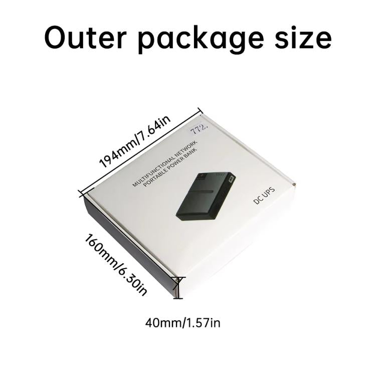Gruppo di continuità con uscita CC 5V/9V/12V per router, modem, telecamera di sicurezza, telefono cellulare, EU Plug, US Plug