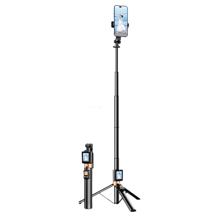 Supporto per selfie con mirroring dello schermo del telefono cellulare, visualizzazione in tempo reale, treppiede per foto posteriore del telefono cellulare