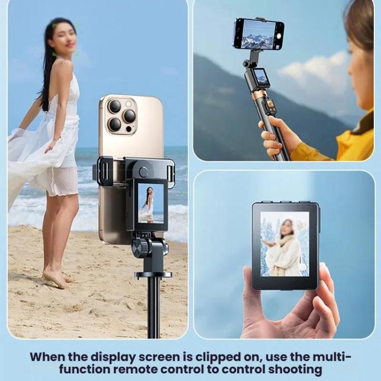 Supporto per selfie con mirroring dello schermo del telefono cellulare, visualizzazione in tempo reale, treppiede per foto posteriore del telefono cellulare
