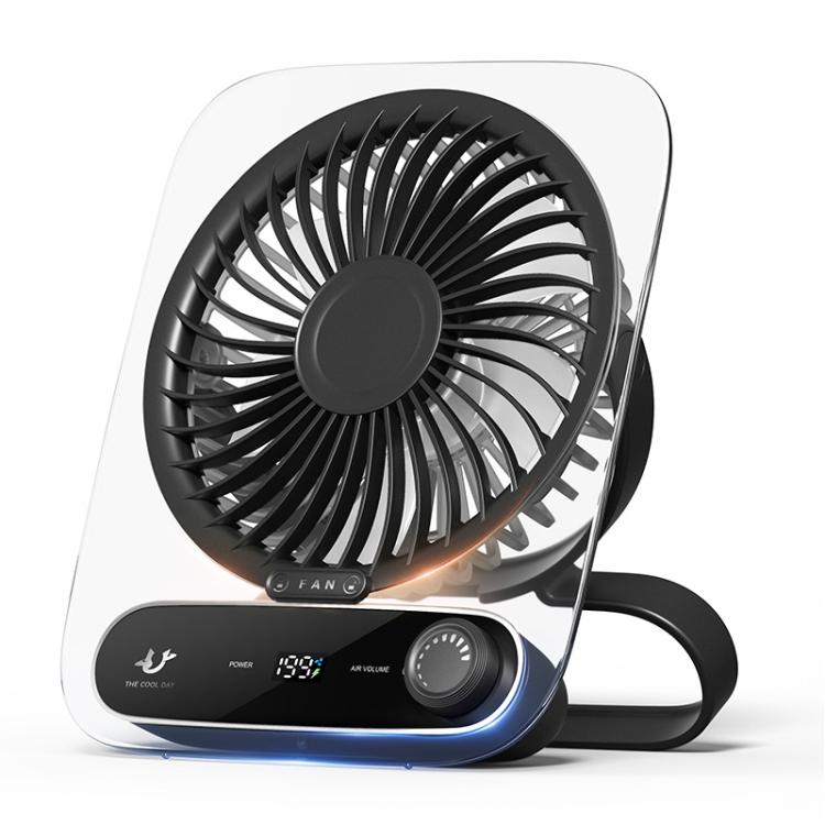 Ventilatore da tavolo a parete a 199 velocità con maniglia e luce integrata, aromaterapia in cotone