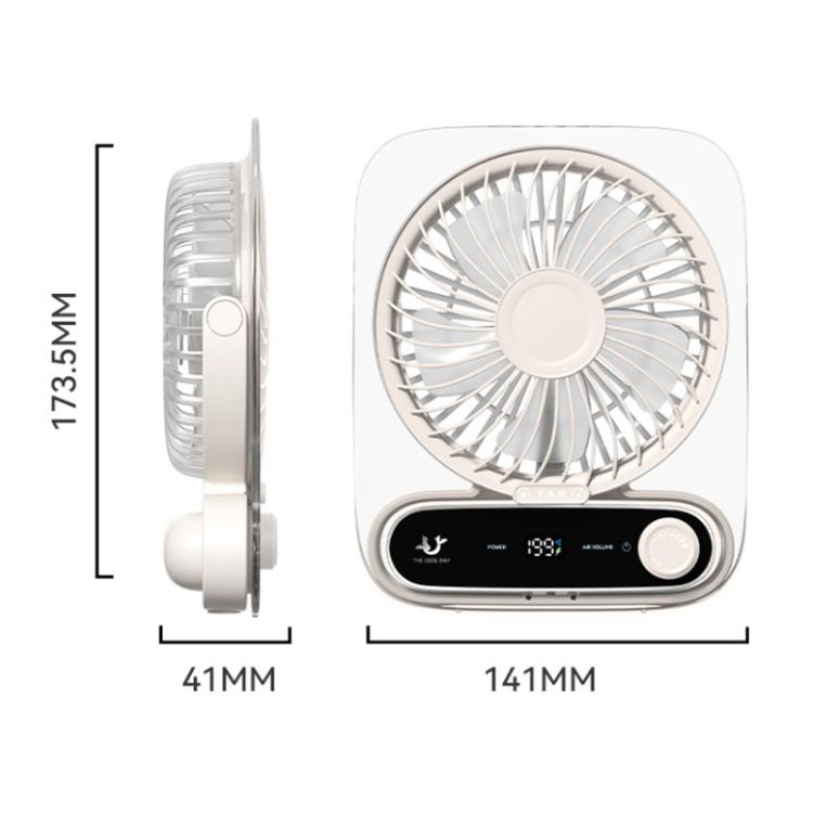 Ventilatore da tavolo a parete a 199 velocità con maniglia e luce integrata, aromaterapia in cotone
